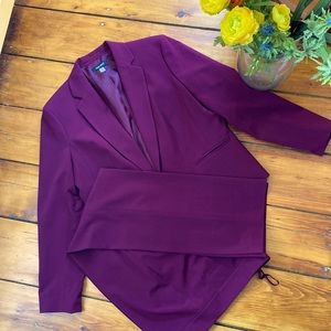 Nine West pants suit plum 14